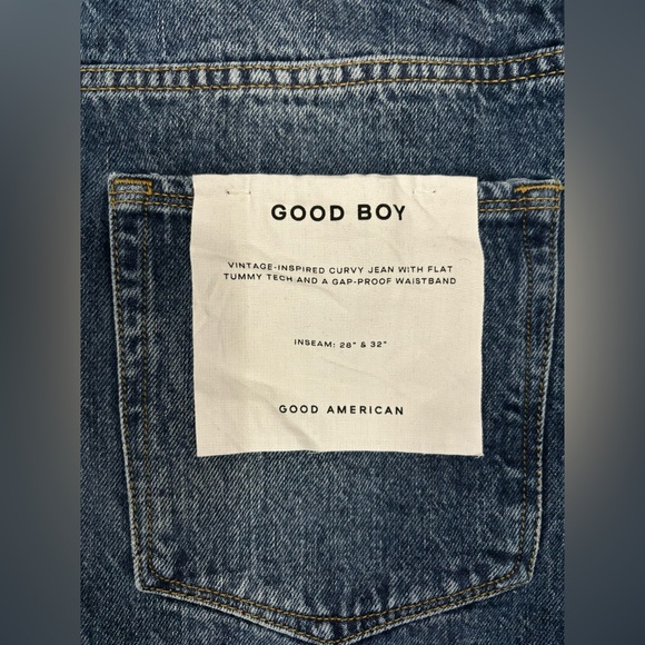 Good American Straight Fringe Jeans - Picture 3 of 3